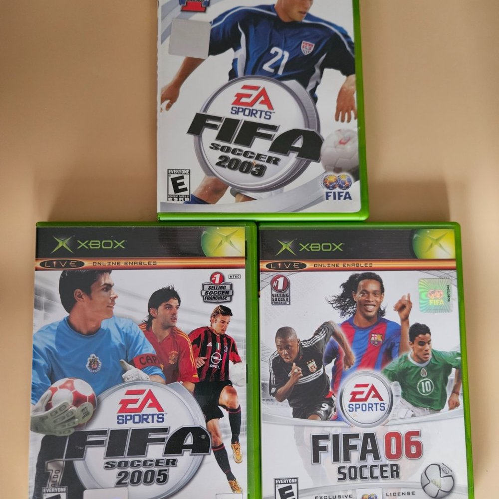 Original XBOX Games, FIFA 2003, FIFA 2005 and FIFA 2006